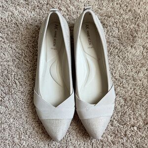 Anne Klein Women's Cream Flats